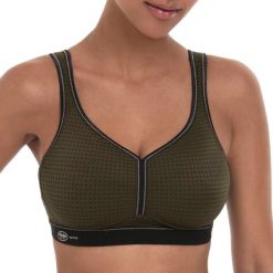 Stanik do biegania Performance z wysoki poziomem podtrzymywania. Zielone obuwie sportowe damskie ANITA ACTIVE, z elastanu, bez zapięcia, do biegania. Za 276.00 zł.
