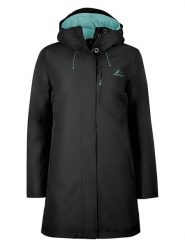 Westfjord Parka 3w1 "Skogafoss" w kolorze czarno-turkusowym rozmiar: XL. Czarne parki damskie Westfjord, m, z poliamidu, bez kaptura. Za 285.49 zł.
