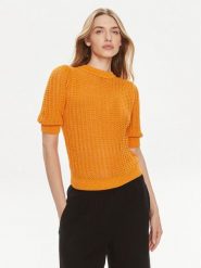 Morgan Sweter 231-MOUSSA Pomarańczowy Regular Fit. Brązowe swetry klasyczne damskie Morgan, l, z syntetyku, bez kołnierzyka. Za 169.99 zł.