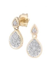 Revoni Złote kolczyki-wkrętki z diamentami rozmiar: onesize. Żółte kolczyki damskie Revoni, z diamentem, złote. Za 1,187.99 zł.