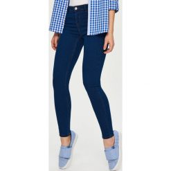 Jeansy skinny mid waist - Niebieski. Niebieskie jeansy damskie Sinsay, z jeansu. W wyprzedaży za 59.99 zł.