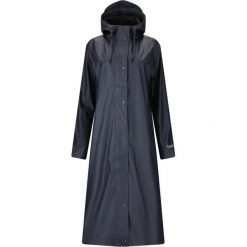 Długa wodoodporna kurtka PU damska Weather Report Typhoon. Niebieskie kurtki damskie Weather Report, bez wzorów, bez kaptura. Za 356.50 zł.