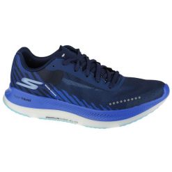 Buty do biegania damskie, Skechers Go Run-Razor Excess. Fioletowe obuwie sportowe damskie Skechers, z tkaniny, bez zapięcia, do biegania. Za 329.99 zł.