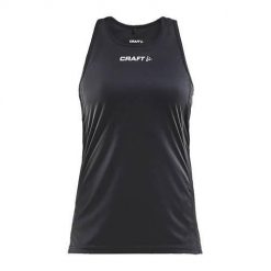 Koszulka treningowa damska Craft Rush Ärmellos. Czarne bluzki damskie Craft, xl, bez wzorów, z poliesteru, bez kołnierzyka, bez ramiączek. Za 209.99 zł.