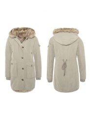 Eight2Nine Parka w kolorze beżowym rozmiar: L. Brązowe parki damskie Eight2Nine, l, bez kaptura. Za 206.42 zł.