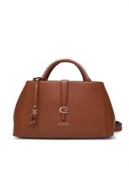 Guess Torebka Carrie HWVG98 96060 Brązowy. Brązowe kuferki damskie Guess, z aplikacjami, ze skóry, bez dodatków. Za 639.99 zł.