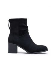 Foreverfolie Botki w kolorze czarnym rozmiar: 36. Czarne botki damskie Foreverfolie, eleganckie, bez obcasa, bez zapięcia. Za 100.99 zł.