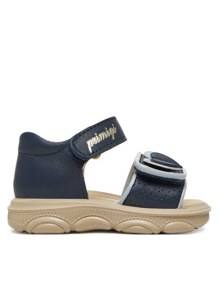 Primigi Sandały 7871822 S Granatowy. Niebieskie sandały dziewczęce Primigi, ze skóry, bez obcasa, bez zapięcia. Za 229.99 zł.