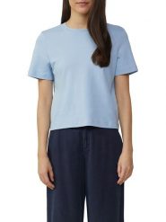 S.Oliver Koszulka w kolorze błękitnym rozmiar: 44. Niebieskie koszulki damskie S.Oliver, s, bez wzorów, z bawełny, bez kołnierzyka, bez ramiączek. Za 43.99 zł.