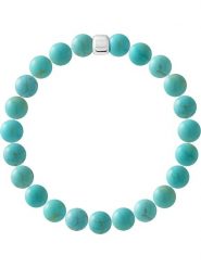 Pearline Bransoletka "Paix Interieure" z kamieniem lawowym rozmiar: 22 cm. Niebieskie bransoletki damskie Pearline, srebrne. Za 130.99 zł.