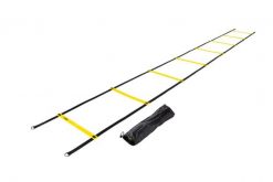 Drabina pomostowa Speed Ladder - 4 metry, torba w komplecie. Czarne torby sportowe VIRTUFIT, bez wzorów, z materiału, duże. Za 88.99 zł.