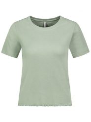 Eight2Nine Koszulka w kolorze zielonym rozmiar: XL. Zielone bluzki damskie Eight2Nine, xl, bez wzorów, prążkowane, bez kołnierzyka, bez ramiączek. Za 57.06 zł.
