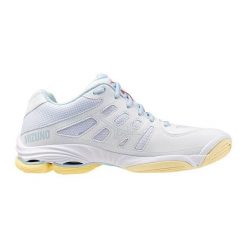 Damskie buty halowe Mizuno Wave Voltage. Białe obuwie sportowe damskie Mizuno, bez zapięcia, do biegania, mizuno wave. W wyprzedaży za 408.00 zł.