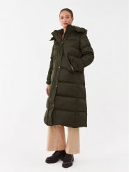 Guess Płaszcz zimowy W3BL41 WFSW2 Khaki Regular Fit. Brązowe płaszcze damskie Guess, na zimę, s, z aplikacjami, z syntetyku, bez kaptura. Za 869.99 zł.