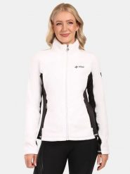 Kilpi Kurtka polarowa "Skathi" w kolorze biało-czarnym rozmiar: 38. Białe kurtki damskie Kilpi, bez wzorów, z polaru, bez kaptura. Za 208.99 zł.