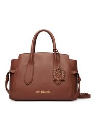 LOVE MOSCHINO Torebka JC4055PP1PLL0200 Brązowy. Brązowe torebki klasyczne damskie Love Moschino, ze skóry, bez dodatków. Za 1,009.00 zł.