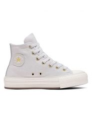 Converse Sneakersy "Chuck Taylor Lift Platform" w kolorze szarym rozmiar: 39. Szare obuwie sportowe damskie Converse, za kostkę, bez zapięcia. Za 219.60 zł.