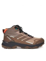 Adidas Trekkingi Terrex Skychaser AX5 Mid GORE-TEX JH7808 Brązowy. Brązowe obuwie trekkingowe damskie Adidas, z gore-texu, bez zapięcia. Za 509.99 zł.