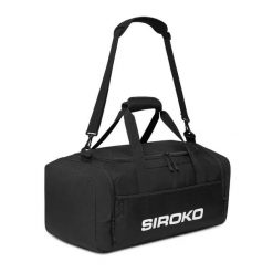 Torba sportowo-podróżna typu duffel 40L Siroko Duffle Bag 40L. Czarne torby podróżne SIROKO, bez wzorów, z materiału. Za 230.00 zł.