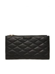 Guess Portfel RW1694 P4401 Czarny. Czarne portfele damskie Guess, z aplikacjami, ze skóry. Za 239.99 zł.