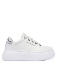 KARL LAGERFELD Sneakersy KL42376C Biały. Białe obuwie sportowe damskie KARL LAGERFELD, ze skóry, bez zapięcia, Adidas Advantage. Za 969.99 zł.