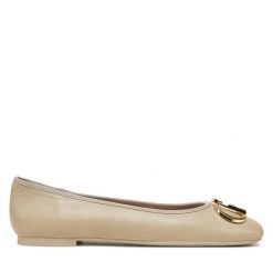 Baleriny Liu Jo. Brązowe balerinki damskie Liu Jo, bez wzorów. Za 319.99 zł.