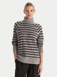 Tommy Hilfiger Golf WW0WW46791 Szary Regular Fit. Szare golfy damskie Tommy Hilfiger, xxs, bez wzorów, z wełny, bez ramiączek. Za 649.99 zł.