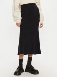 Calvin Klein Spódnica midi K20K207688 Czarny Regular Fit. Czarne spódnice damskie Calvin Klein, xs, bez wzorów, z wełny, midi. Za 439.99 zł.