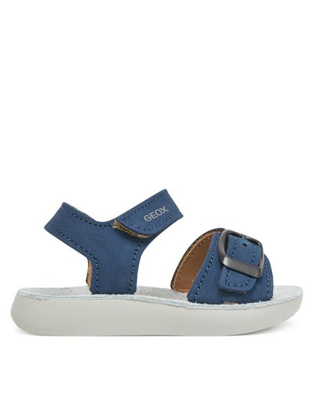 Geox Sandały B Sandal Lightfloppy B555SA 00032 C4005 Granatowy. Niebieskie sandały chłopięce Geox, z nubiku, bez zapięcia. Za 119.99 zł.