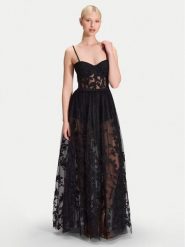 Hey Kyla Sukienka wieczorowa 5AK032HK Czarny Regular Fit. Czarne sukienki damskie Hey Kyla, bez wzorów, z syntetyku, wizytowe, bez ramiączek. Za 1,249.00 zł.