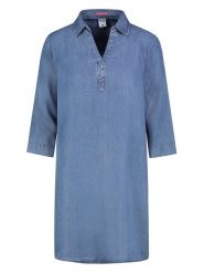 Sublevel Sukienka w kolorze niebieskim rozmiar: M. Niebieskie sukienki damskie Sublevel, bez wzorów, z lyocellu, bez ramiączek. Za 113.99 zł.