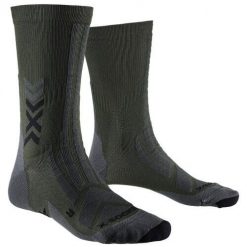 Skarpetki X-Socks Discover Crew. Czarne skarpetki damskie X BIONIC, bez wzorów, z materiału. Za 146.50 zł.
