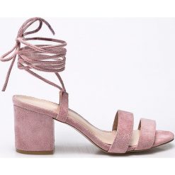 Public Desire - Sandały. Różowe sandały damskie Public Desire, z materiału. W wyprzedaży za 129.90 zł.