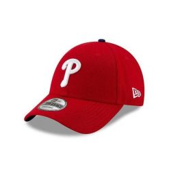 Czapka z daszkiem New Era MLB Philadelphia Pillies. Czerwone czapki z daszkiem damskie New Era, bez wzorów. Za 151.50 zł.