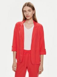 Vero Moda Marynarka Jesmilo 10279700 Różowy Regular Fit. Czerwone marynarki i żakiety damskie Vero Moda, m, bez wzorów, ze lnu. Za 129.99 zł.