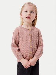 NAME IT Kardigan 13233051 Różowy Regular Fit. Czerwone swetry dziewczęce Name it, bez wzorów, z bawełny, bez kołnierzyka, bez ramiączek. Za 109.99 zł.