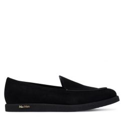Mokasyny Max Mara. Czarne mokasyny damskie Max Mara, bez obcasa. Za 2,349.00 zł.