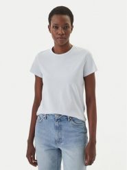 BOSS T-Shirt Eventsa10 50557843 Błękitny Slim Fit. Niebieskie t-shirty damskie Boss, xl, bez wzorów, z bawełny, bez kołnierzyka. Za 319.99 zł.