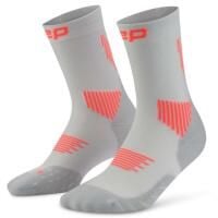 Damskie krótkie skarpety kompresyjne sportowe Core Run do połowy łydki CEP. Szare skarpetki damskie CEP, bez wzorów, z elastanu. Za 84.00 zł.