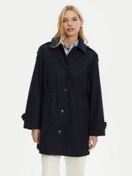 Tommy Hilfiger Parka Essential WW0WW43742 Granatowy Regular Fit. Niebieskie parki damskie Tommy Hilfiger, z bawełny, bez kaptura. Za 649.99 zł.
