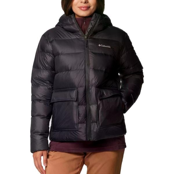 Kurtka COLUMBIA HARMONY FALLS HOODED DOWN Czarny. Czarne kurtki damskie Columbia, bez wzorów, z syntetyku, bez kaptura. W wyprzedaży za 760.70 zł.