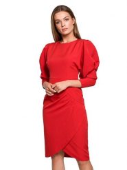 Stylove Sukienka w kolorze czerwonym rozmiar: L. Czerwone sukienki damskie Stylove, bez wzorów, bez ramiączek. Za 157.99 zł.