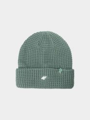 CZAPKA DAMSKA 4F ZIMOWA Z DZIANINY WAFLOWEJ ACAPU558. Białe czapki damskie 4F, na zimę, bez wzorów, z dzianiny. Za 69.99 zł.
