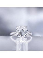 OR ÉCLAT Złoty pierścionek "Amathia" z topazem rozmiar: 52. Szare pierścionki damskie Or Éclat, z topazem, złote. Za 1,174.86 zł.