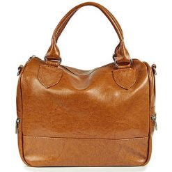 Torebka skórzana damska kuferek DAN-A T87 camel. Brązowe kuferki damskie DAN-A, ze skóry, bez dodatków. Za 299.99 zł.