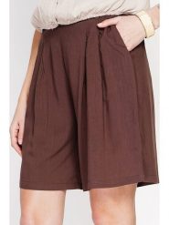ASSUILI Bermudy w kolorze brązowym rozmiar: 36. Brązowe szorty damskie Assuili, bez wzorów. Za 100.99 zł.