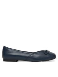 Caprice Baleriny 9-22109-46 Granatowy. Niebieskie balerinki damskie Caprice, bez wzorów, ze skóry. Za 231.99 zł.