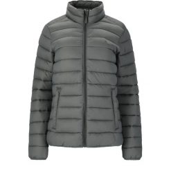 Damska kurtka puchowa Whistler Arubi. Szare kurtki damskie WHISTLER, bez wzorów, z puchu, bez kaptura. Za 269.00 zł.