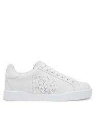 Dolce&Gabbana Sneakersy CK2277 AV066 Biały. Białe obuwie sportowe damskie Dolce&Gabbana, ze skóry, bez zapięcia. Za 2,159.00 zł.