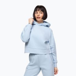 Bluza damska Pitbull Discovery Hooded. Niebieskie bluzy damskie PITBULL, m, bez wzorów, z bawełny, bez kaptura. Za 219.99 zł.